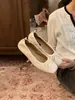 Zapatos de mujer estilo ballet, colección primavera/otoño/invierno 2026, suela blanda, diseño de punta dividida, boca poco profunda, suela plana, estilo Mary Jane