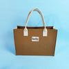 Bolsa de Feltro Colorida Costurada Bolsa de Presente Bolsa de Armazenamento Simples Moda Feminina Bolsa de Mão Bolsa de Compras Logo Imprimível