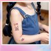 Pegatina de tatuaje de princesa con purpurina y castillo, lavable, resistente al agua, estilo hada de fantasía, para niños.