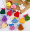 Tienda de Té con Leche y Té de Limón Nº 8 Accesorios de Pato Coloridos Accesorios para Fotos Sombrero Peluche Lindo Hecho a Mano Pequeño Animal Cabeza