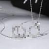 Collar de pareja anillo Espina de Möbius moda lujo ligero sentido de alta gama regalo de San Valentín para novia
