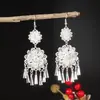 Pendientes de Pavo Real para Minorías Étnicas, Regalos Retro de Plata Miao Estilo Étnico, Accesorios de Pendientes Vintage de Imitación Plata