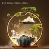 Grande Enfeite Árvore da Fortuna com Areia Movediça Líquida e Fonte de Água Corrente para Decoração de Escritório para Atrair Riqueza e Prosperidade