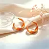 Pendientes de Gota de Aceite Estilo Francés Minimalista Europeo y Americano, Pendientes Geométricos Retorcidos Pequeños Únicos, Nuevos Accesorios para Orejas de Celebridad de Internet de Moda