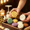 Molde para Pastel de Luna de 50g, Molde de Piel de Hielo Estilo Cantonés para el Festival de Medio Otoño, Molde de Repujado Doméstico Prensado a Mano para Hornear