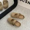 Meias Pantufas Fechadas com Solado Grosso Estilo Retrô para Mulheres, Novo Modelo 2026, Primavera e Outono, Toque de Luxo, Solado Macio, Sandálias Casuais Confortáveis