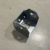 32 cartão de três garantias 40 pacote duplo conector de guarda-corpo de aço-zinco montagem de tubo de aço acessórios de guarda-corpo fixação sem solda grampo para tubo quadrado