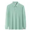 Ropa para Hombre Colección Primavera y Otoño 2026 Algodón Peinado de Fibra Larga 100% Camisa Polo Clásica Unisex Casual de Negocios Manga Larga
