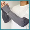 Nuevas Mangas de Seda de Hielo con Mariposas para Protección Solar de Mujer, Mangas de Protección Solar Estilo Coreano para Conducir, Ciclismo al Aire Libre y Protección UV