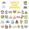 Transfronterizos Nuevos 56 Feliz Cumpleaños Dibujos Animados Graffiti Pegatinas Infantiles Sobre de Cumpleaños Decoración de Regalo Pegatinas Universales