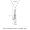 Jinse Fringe Colar Corpo Cadeia Longo Cobre Conjunto 3A Zircon Europeu e Americano Pérola Pingente Colar de Corrente de Pescoço para Mulheres
