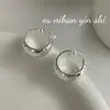 Pendientes Facetados de Cristal de Hielo de Plata de Ley S925 Ounihan para Mujer, Estilo Minimalista, Versátiles, Lujo Ligero, Pendientes Elegantes de Gama Alta