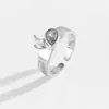 Anillo Versátil Ajustable de Moda Europea y Americana Incrustado con Circonita Nuevo Popular 2025 Anillo Abierto para Dedo Índice para Mujeres