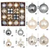 Novo conjunto de caixa de presente com decoração de bola de Natal transfronteiriça, enfeites decorativos para pendurar, artigos de Natal pintados para o Natal
