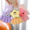 Ruiya Selecciona Cuidadosamente Guantes Infantiles de Cinco Dedos, Guantes Cálidos de Invierno para Niños y Niñas, Guantes de Felpa con Dibujos Animados para Niños Mayores