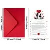 Compra directa transfronteriza: Propuesta, contrato de amor, tarjeta de felicitación de aniversario, voto de amor para toda la vida, tarjeta romántica de promesa de matrimonio