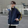 Chaqueta para Hombre Nueva Retro para Hombre Suelta a Prueba de Tres Trendy Marca Primavera y Otoño Solapas Falso Dos Piezas Casual para Hombre Top