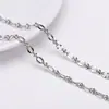 Corrente de Aço Inoxidável Semi-Acabada, Corrente de Elo Oito, Corrente Cruzada, Corrente de Extensão, Pulseira, Acessórios para Colares, Materiais para Joias DIY Atacado