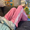 Pantalones de Verano a Rayas Maillard para Estudiantes, Secado Rápido, Combinan con Todo, Holgados, Frescos, Rayados, Rectos, Casuales, Deportivos de Moda