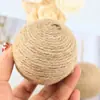 Brinquedo de Bola de Corda de Cânhamo para Gatos e Cachorros, Suprimentos para Animais de Estimação, Brinquedo de Autoentretenimento, Para Roer Dentes, Mastigar, Arranhar, Silencioso, Seguro e Alivia o Estresse