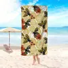 Toalla de Playa de Microfibra Estilo Ins con Estampado de Leopardo Floral Transfronterizo Toalla de Baño Toalla de Playa Personalizada