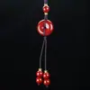 Bolsa da Sorte Dourada Roxa com Areia Pingente para Corrente de Celular Cinnabar Natural Lótus Pixiu Cabaceira Acessórios Conteúdo Regular Ornamento de Cinnabar