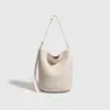 Bolso de Mano de Nicho para Mujer Modelo 2026 para Comercio Exterior y Ventas Transfronterizas, Bolso de Cubo Tejido a Mano, Bolso de Hombro Cruzado Único, Bolso de Axila de Gama Alta para Mujer