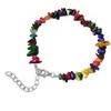 Pulsera de grava irregular de cristal natural de ágata transfronteriza pulsera de piedra semipreciosa joyería de piedra de color ins europeo y americano