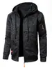 Nueva Sudadera con Capucha de Punto Jacquard Casual Deportiva para Hombre
