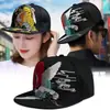 Novo boné de beisebol estilo chinês aba reta padrão bordado masculino e feminino proteção solar tendência nacional retrô hip-hop boné bico de pato atacado