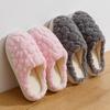 Pantuflas de algodón 2024 para mujer, cálidas, de felpa, antideslizantes, para el hogar, para invierno, para hombre.