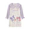 Pijamas finos de jacquard de manga larga para niñas, primavera y otoño, para niñas, bebés, niños medianos y grandes, ropa de casa de dibujos animados de verano