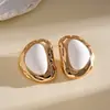 Pendientes Geométricos Irregulares de Resina Retro Europeos y Americanos, Pendientes de Nicho Transfronterizos de Alta Gama, Pendientes Personalizados para Mujer
