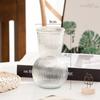 Vaso Transparente Simples Nórdico Vaso de Vidro Celebridade da Internet Vasos para Flores Bambu da Sorte Enfeites de Flores para Sala de Estar