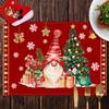 Novo Jogo Americano de Natal Transfronteiriço Alce Boneco de Neve Árvore de Natal Jogo Americano para Mesa de Jantar em Casa Decoração de Mesa de Café de Hotel