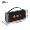 SING-E ZQS-M36 Subwoofer Portátil Impermeable Alto Volumen DJ Bluetooth Altavoz Cuadrado Baile Cuadrado
