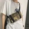 Bolsa Pequena Transversal Estilo Coreano Marca Tendência Masculina Estilo Japonês PVC Personalidade Estilo de Rua Moda Simples Mochila Transparente Feminina
