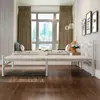 Camas Dobráveis de Solteiro e Casal para Apartamentos Pequenos, Camas de Descanso para Casa, Camas de Sesta de Ferro Reforçado Portátil para Escritório, Fabricante