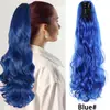 Comercio Exterior Transfronterizo Pelucas Europeas y Americanas Trenzadas, Coletas para Mujer, Cabello Largo Rizado, Extensiones de Coleta con Clip Invisible, Trenzas, Al por Mayor en Stock