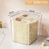 Cubo de Arroz para Cocina Hogareño a Prueba de Insectos y Humedad Sellado de Gran Capacidad de Grado Alimenticio Cubo de Almacenamiento de Arroz con Tapa Basculante para Granos y Cereales