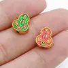Cuentas espaciadoras de calabaza de aceite con goteo de oro estilo chino con agujero pasante, monedas de la fortuna, accesorios para pulseras DIY que atraen la riqueza