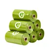 Fábrica de Sacos de Lixo Ponto de Venda 15 Peças/Rolo Cor Única Saco de Lixo para Pet Biodegradável Transfronteiriço Saco para Fezes de Pet Atacado
