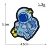 Serie de Astronautas Estrellados Pegatinas de Tela Bordadas Parche de OVNI Espacial Insignia Niño Etiqueta Bordada para Computadora Venta al por Mayor en stock