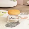 Taburete pequeño con ruedas universal, banco pequeño para el hogar, asiento móvil para niños con ruedas, taburete bajo, silla pequeña con respaldo para sala de estar