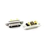 DB7W2 pino de cotovelo macho para placa 90 graus 7 pinos soquete para placa de solda conector de sinal de energia conector D-SUB7W2