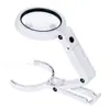 Lupa Plegable de Escritorio Portátil 11X 5X con Luz LED para Lectura, Reparación, Tasación, Colección, Joyería y Antigüedades