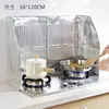 Protector antisalpicaduras de papel de aluminio para cocina, para cocinar, resistente al calor, engrosado, plegable y a prueba de aceite, adecuado para estufas de gas