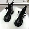 Botas Martin gruesas con suela gruesa y forro polar para mujer, colección otoño/invierno 2026, botas de algodón con suela suave, botas versátiles de estilo británico, botines de moda para mujer