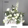 Decoração de Cena de Casamento Floral, Flores Penduradas, Placa de Boas-Vindas em KT para Casamento e Aniversário, Decoração para Pedido de Namoro no Dia do Trabalho, Flores Artificiais para Arranjo de Chão