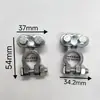 Grampos de Bateria de Carro, Grampos de Terminal Brancos Grandes em Formato de Peixe Feitos de Liga de Magnésio e Alumínio, Conjunto Completo de Acessórios